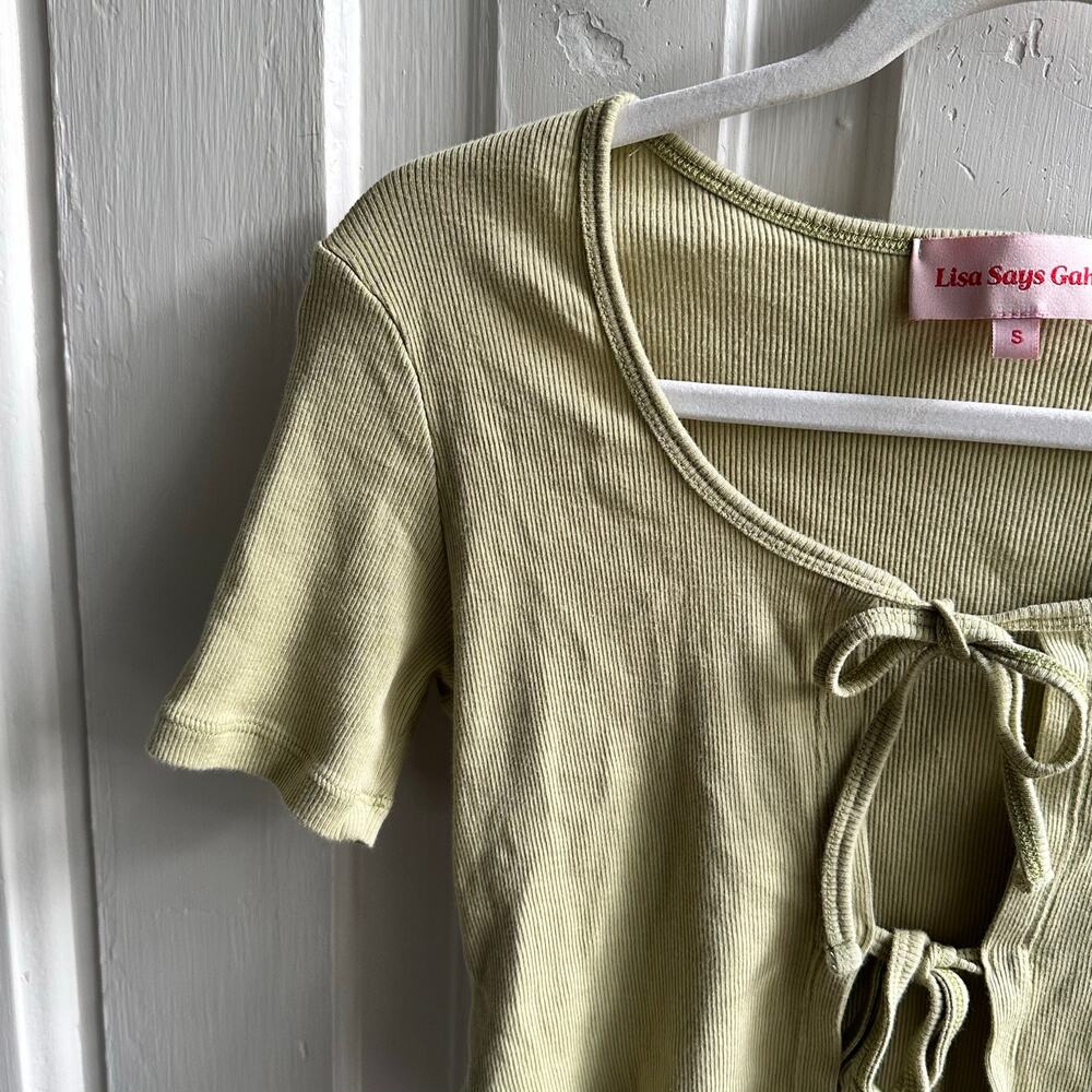 Lisa Says Gah Mia Lounge Top Sage Green - Picture 4 of 7